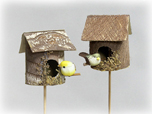 Blumenstecker - Vogelhaus