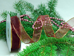 Organza - Weihnachten 25mm/20m m.D.